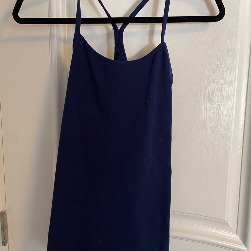 Navy workout lulu lemon tank top